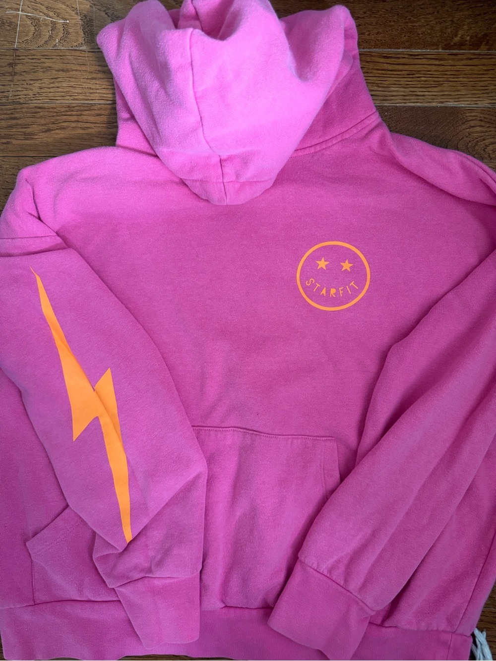 Starfit Pink & Orange Graphic Hoodie